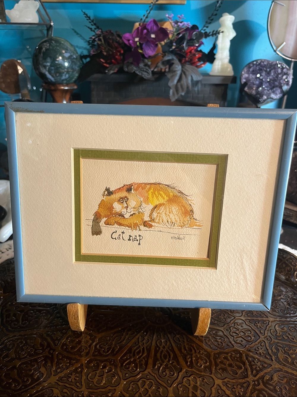 Nedobeck sleeping cat print